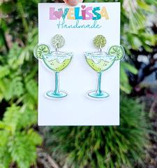 Lime Cocktail Earrings